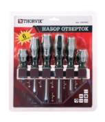 заказать Набор отверток стержневых на держателе, 6 предметов Thorvik 