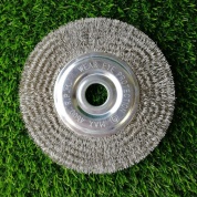 заказать Щетка дисковая Д125*20*22,2, ворс гофр нерж сталь 0,30 