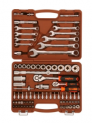 заказать Набор инструмента универсальный 1/4", 1/2"DR, 82 предмета Ombra 