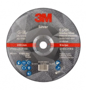 заказать 3M™ Silver Зачистной Круг, T27, 230 мм х 7 мм х 22 мм, 10 шт./уп., 20 шт./кор. 