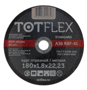 заказать Круг отрезной totflex standard 41 180x1.8x22,23 А R BF 