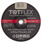 заказать Круг зачистной totflex aggressor 27 230х7.0х22 А R BF 