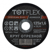 заказать Круг отрезной totflex aggressor 41 125x1.6x22,23 А R BF 