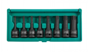 заказать Набор ударных головок "TORX" 1/2DR" Т30- T80 78 мм, 8 предметов Jonnesway 