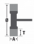 Щетка дисковая Д75*5 с хв-м д6, ворс красный полимер-абразив P120, SIT