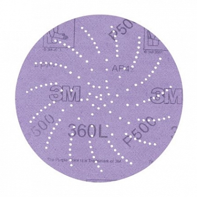  3M™ Hookit™ 360L Шлифовальный Круг, P800, 150 мм, со спиральными отверстиями, 100 шт./уп. купить