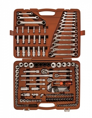  Специальный набор инструмента, торцевые головки 1/4", 3/8", 1/2"DR, 4-32 мм и SAE 5/32"--1-1/4", ударные торцевые головки 1/2"DR, 17-23 мм, 150 предметов Ombra купить