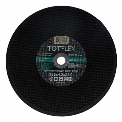  Круг отрезной totflex standard 41 355x4.0x25.4 R BF 80 м/с резка чугуна купить