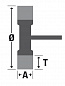Щетка дисковая Д50*10 с хв-м д6, ворс гофр нерж сталь 0,30, OSBORN