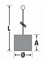 Щетка ерш Д15*100*300 с хв-м + кольцо, ворс нейлон 0,25, OSBORN