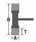 Щетка дисковая Д75*5 с хв-м д6, ворс синий полимер-абразив P180, SIT