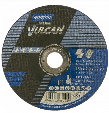  Круг отрезной по нержавейке/металлу NV 41 (150x2x22.23 мм; 80 м/сек) купить
