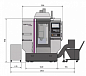 3-осевой фрезерно-сверлильно-резьбонарезной станок с ЧПУ SIEMENS Sinumerik 828D OPTIimill F 120X