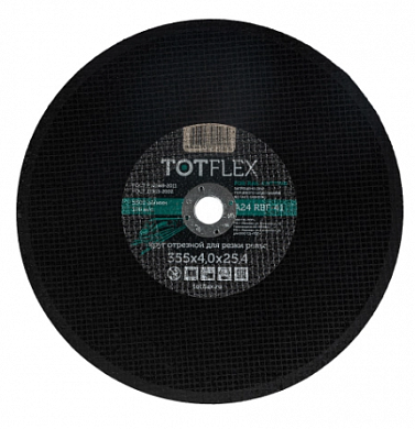  Круг отрезной totflex standard 41 355x4.0x25.4 А R BF 80 м/с резка ж/д рельс купить