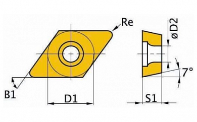  Твердосплавные сменные поворотные режущие пластины ISO DCMT11T304 купить