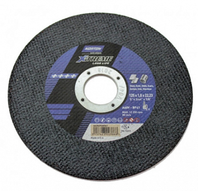  Norton X-TREME LIFE 125x1.0x22.23 мм A60V BF41 отрезной диск купить