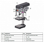 Сверлильный станок OPTIdrill B 24H (230 V)