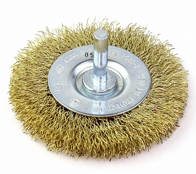  Кордщетка дисковая PERFECT гофр латунир-я сталь 0,30 (4500 об/мин) купить