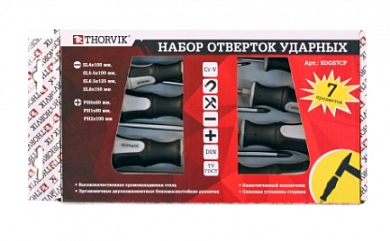  Набор отверток стержневых ударных, 7 предметов Thorvik купить