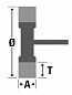 Щетка диск Д70*18*6мм гофр нерж 0,3мм