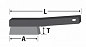 Щетка ручная 4-х рядная 295*145, ворс прямая сталь 0,35