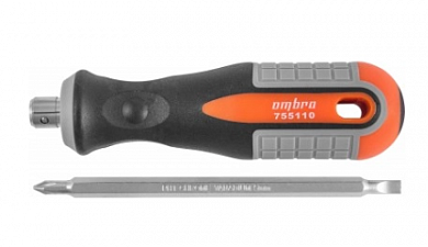  Отвертка стержневая двусторонняя ROUND GRIP, РН1,SL5x100 мм Ombra купить