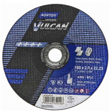  Диск отрезной 180x3,2x22,23 мм A30S T42 Norton Vulcan купить
