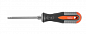 Отвертка стержневая двусторонняя ROUND GRIP, РН2,SL6x100 мм Ombra